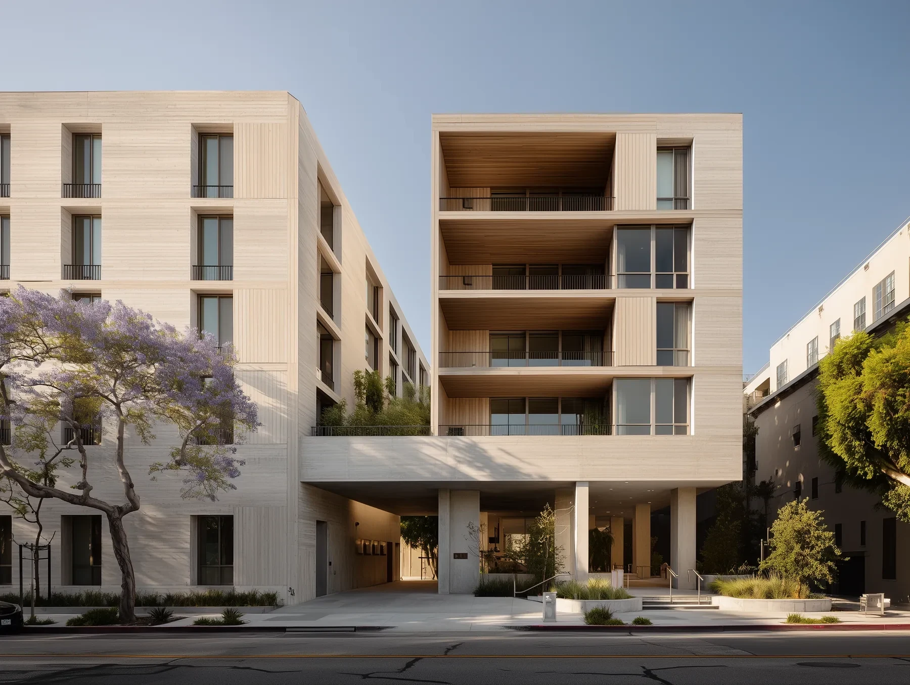 Los Angeles Podium With Balcony Voids
